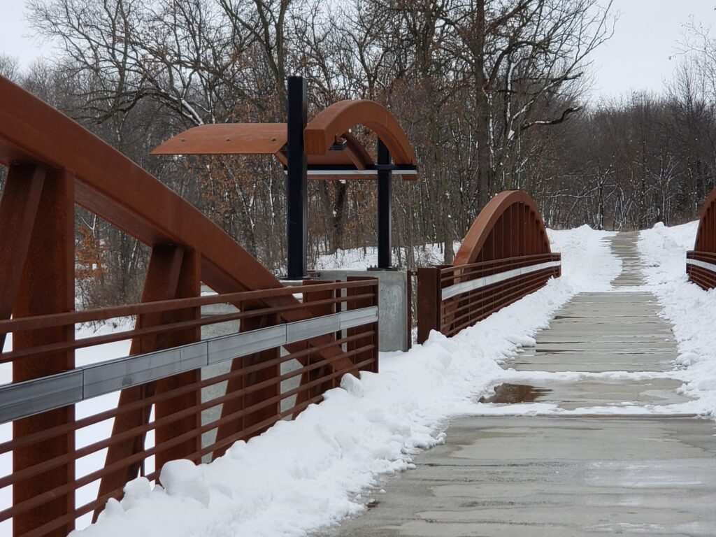 corten, bridge, metal bridge, decorative metal