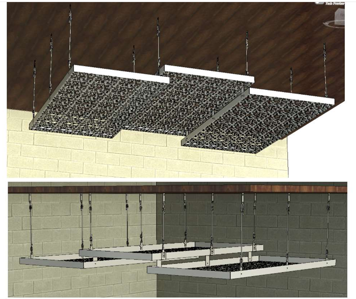 stellarcraft, gemini, ceiling panel, ceiling panel system, perforated panels