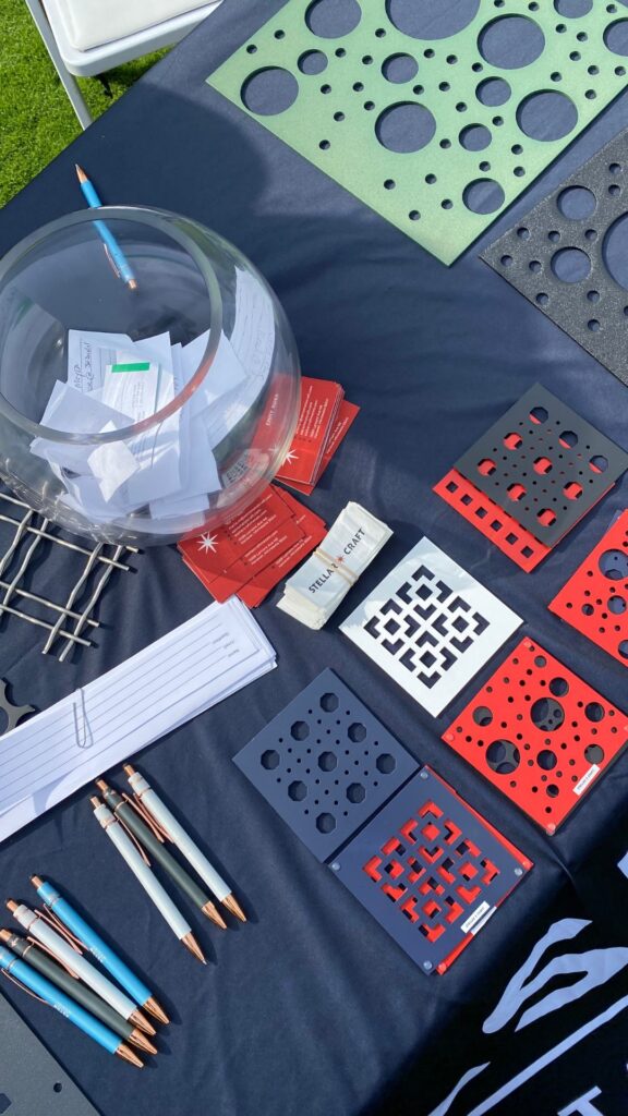 Custom finished perforated pattern samples