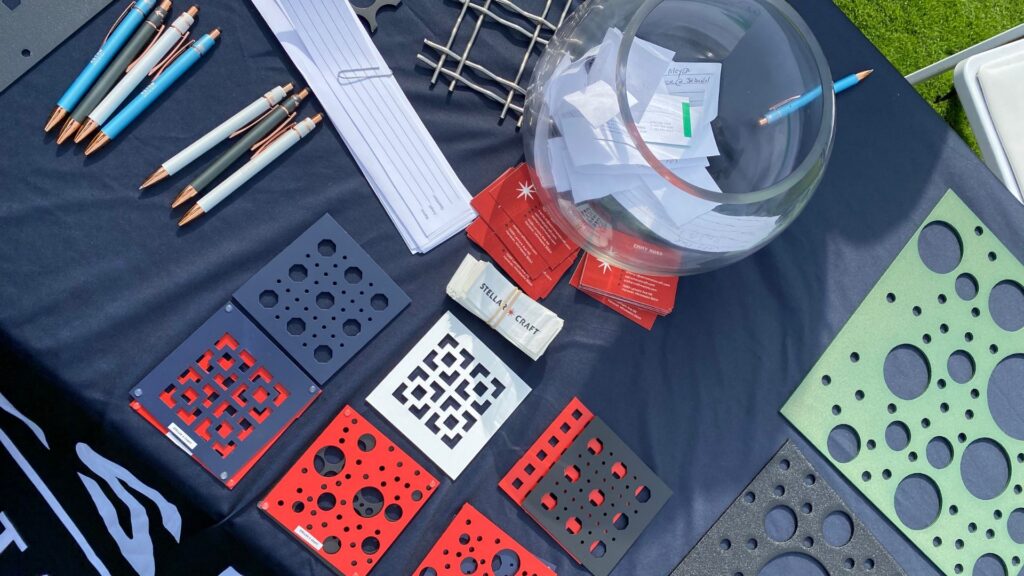 Custom finished perforated pattern samples
