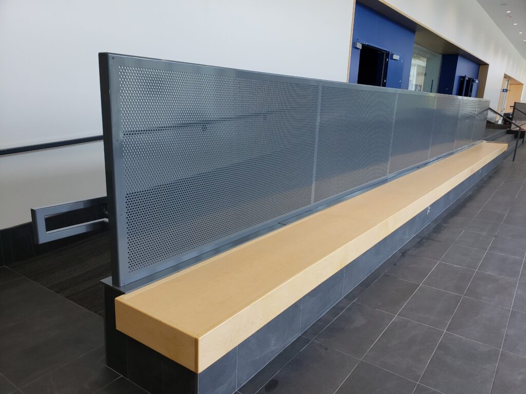 Apollo perforated steel guardrail with lighting