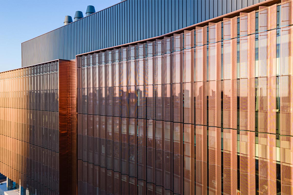 Perforated Aluminim Panel Facade- Fraser Hall University of Minnesota