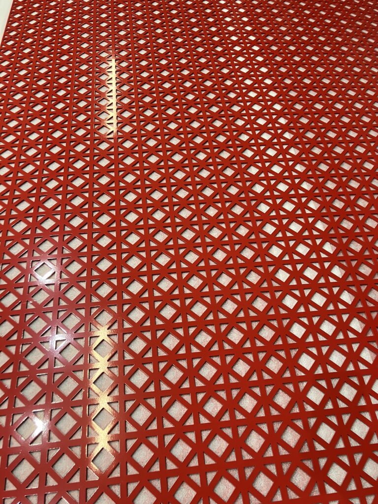 Custom perforated pattern for architectural facade