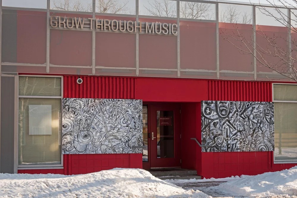 Exterior application of metal panels for architecture