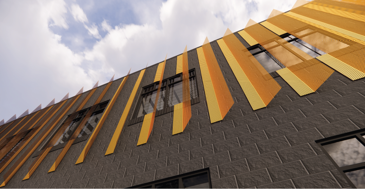 Read more about the article Perforated Panel Facade for IDC Spring