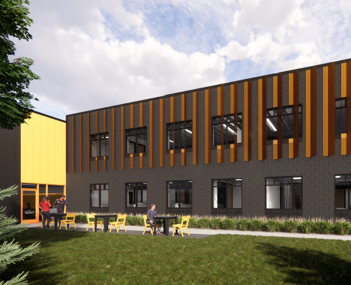 Rendering of Altair Perforated Panel Facade