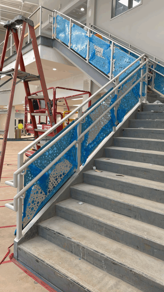 Installation of guardrail