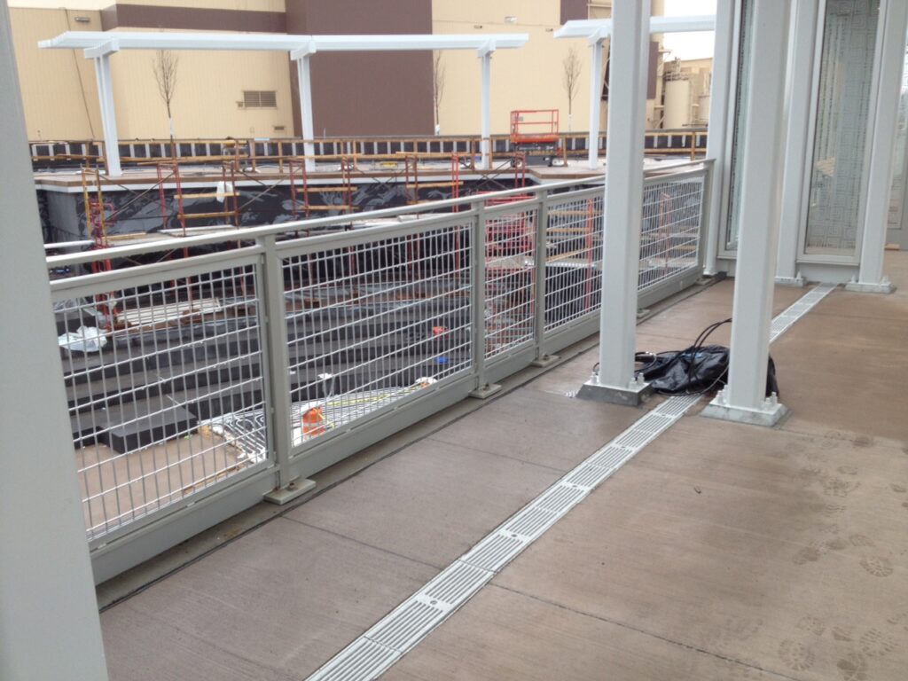 metro transit railing installation