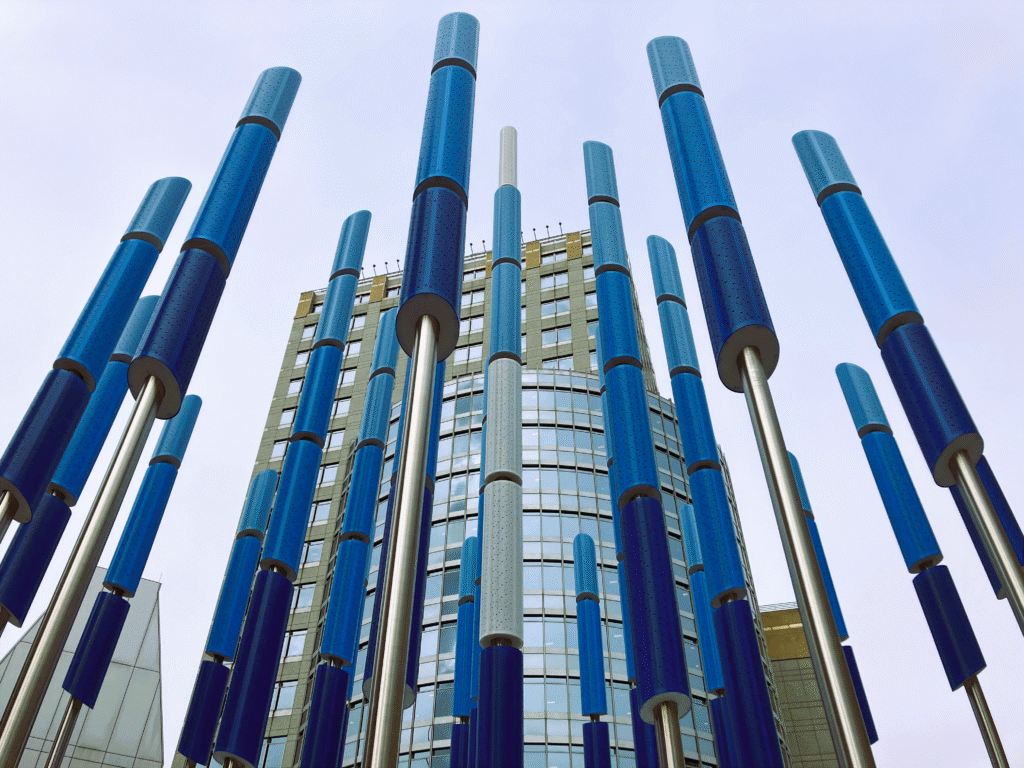 custom metal products for ecolab plaza