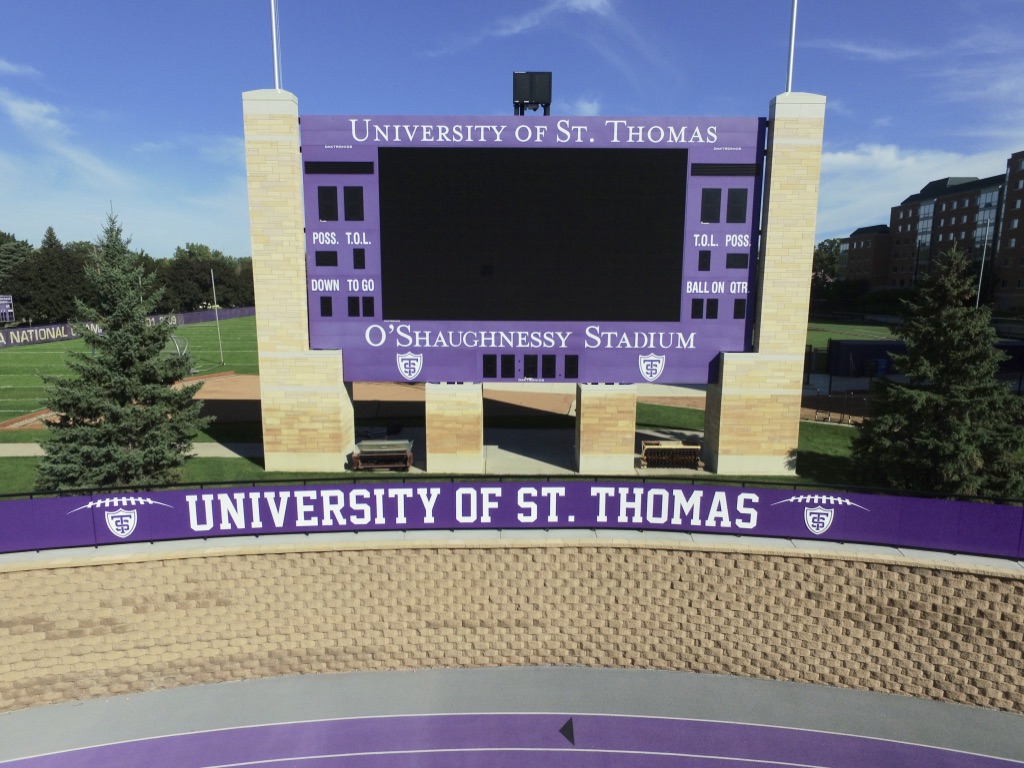 Read more about the article Nebula Perforated Metal Fence for St. Thomas Stadium