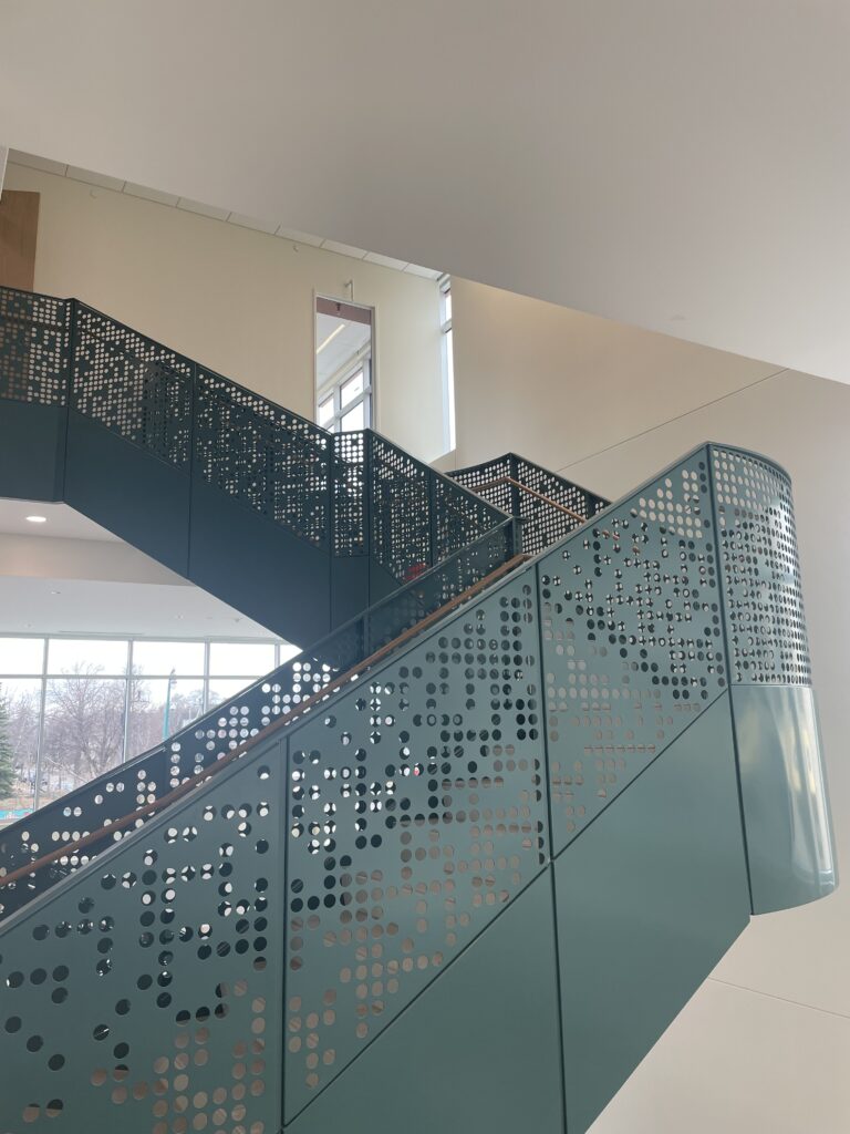 commercial perforated metal railings and guardrail