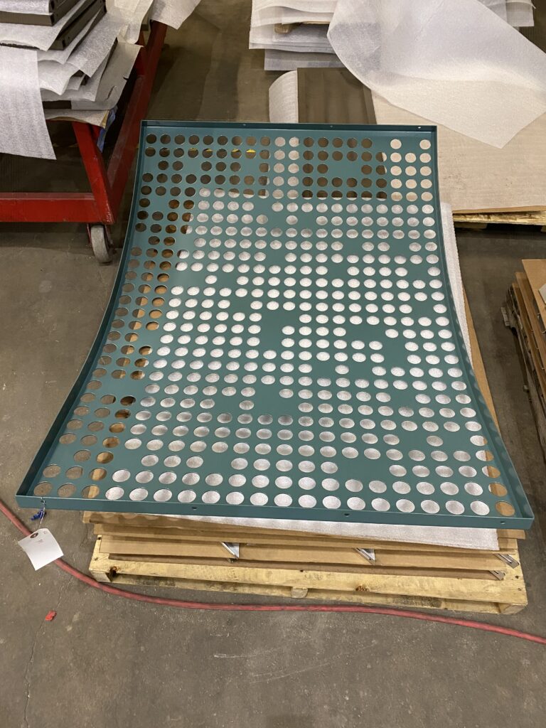 panel for commercial perforated metal railings
