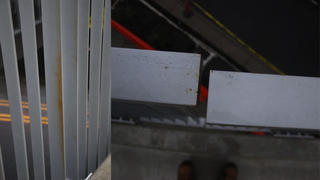 improper installation and fabrication of guardrail bridge railings