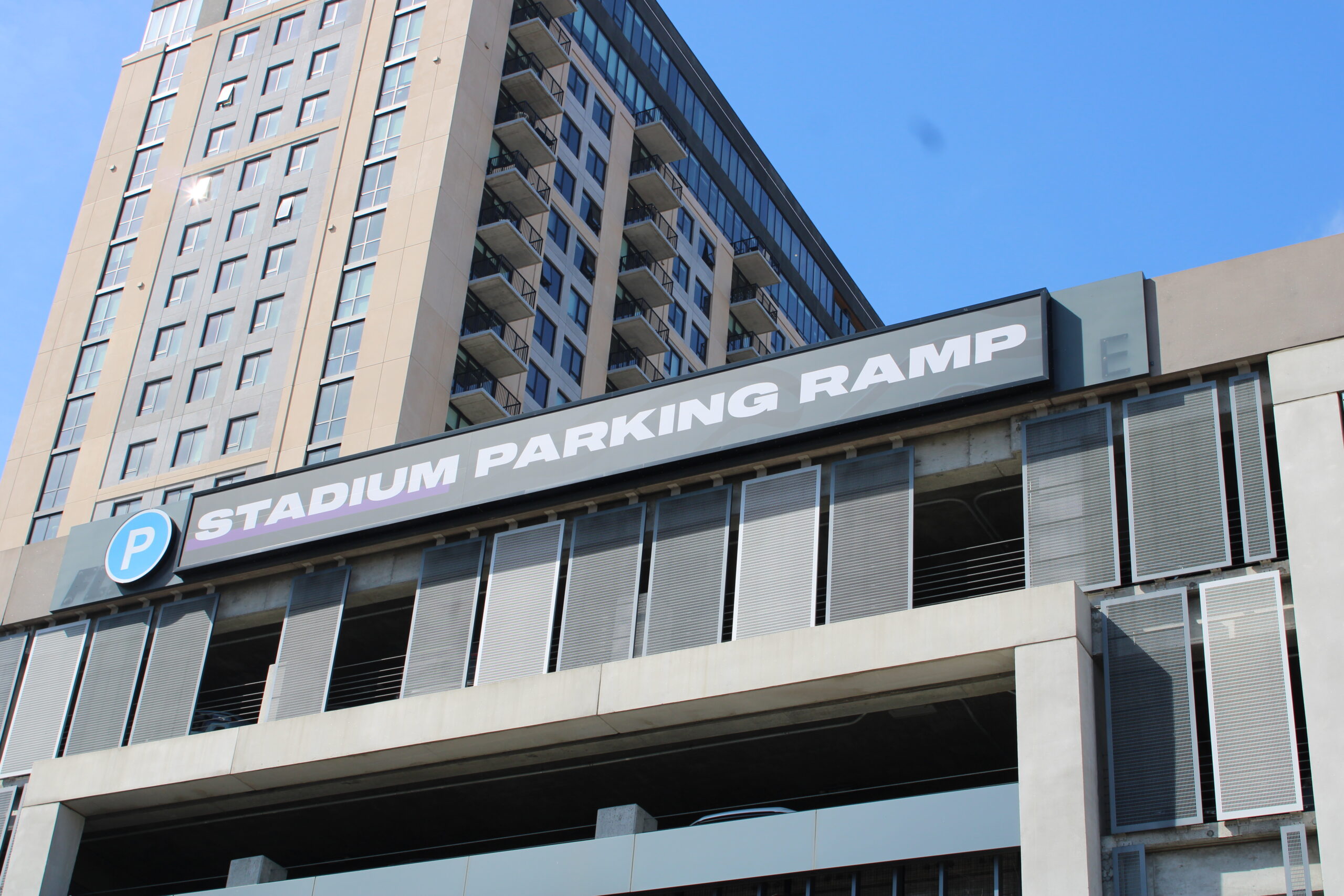 U.S Bank Stadium Parking for Minnesota Vikings rainscreen panels