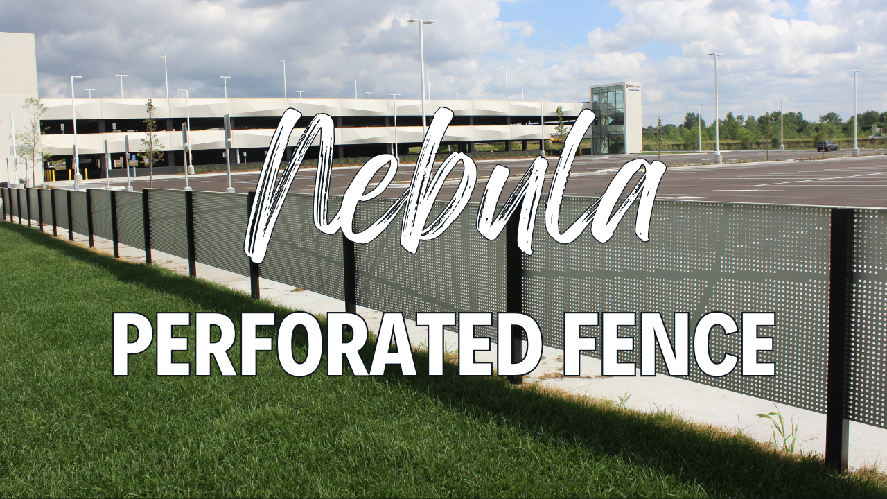 Nebula Perforated Fence- 610 Nobal Park & Ride