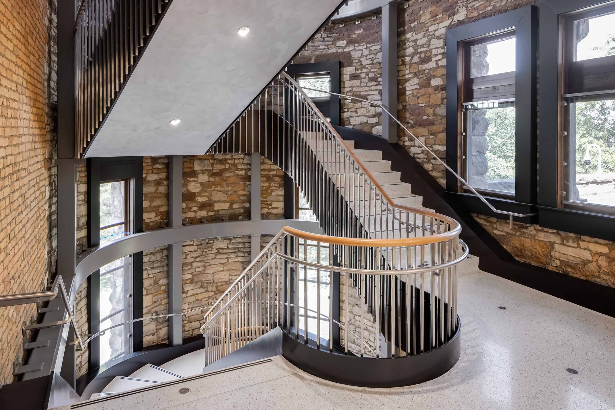 Stainless Steel Staircase Railing for Pillsbury Hall