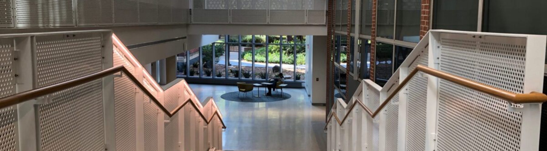 integrated lighting options for perforated metal railing
