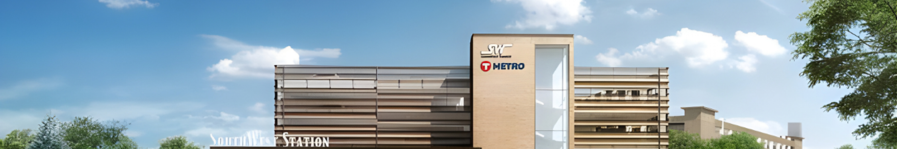 Rendered drawing of Civic infrastructure Project to improve Minnesota transportation from Eden Prairie to Minneapolis